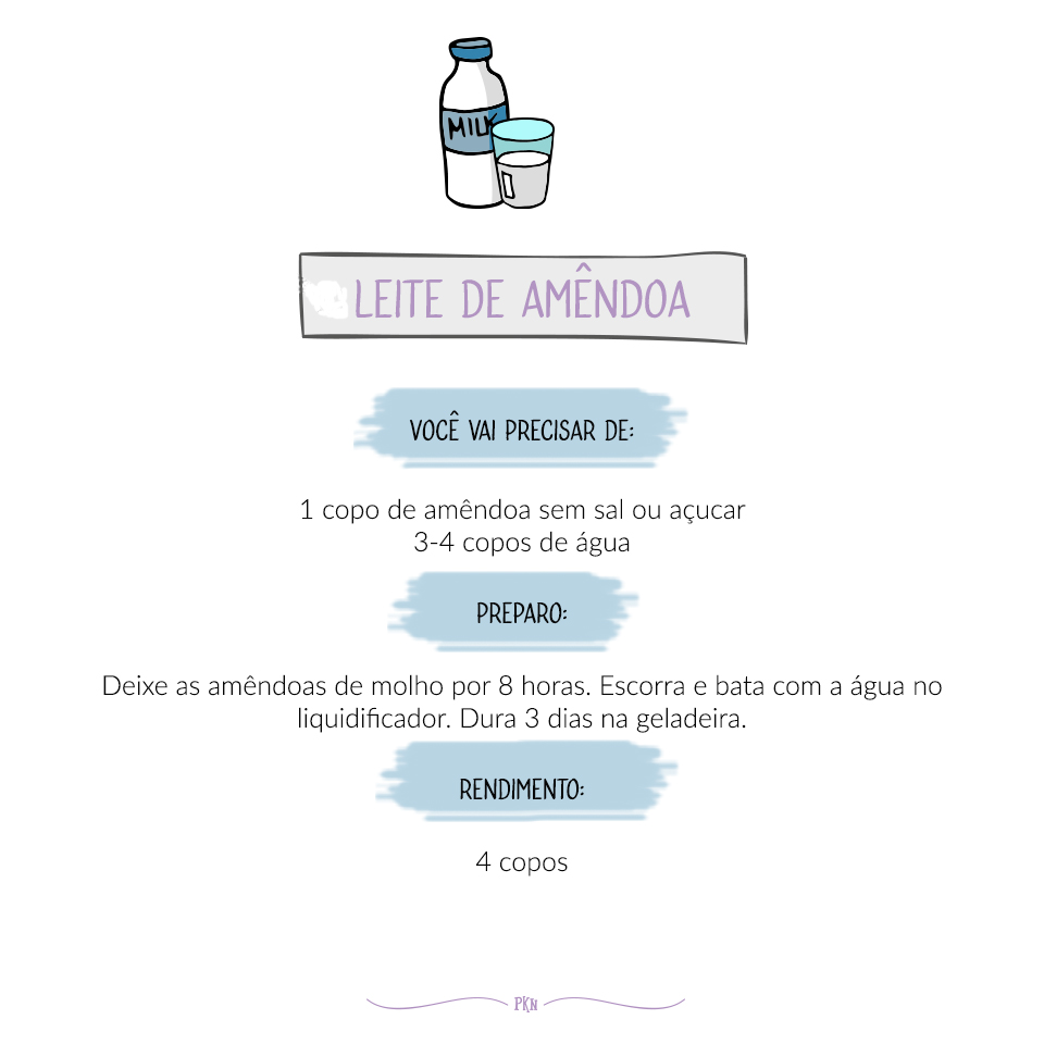 receira leite de amêndoa