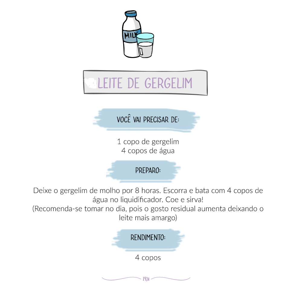 receira leite de gergelim