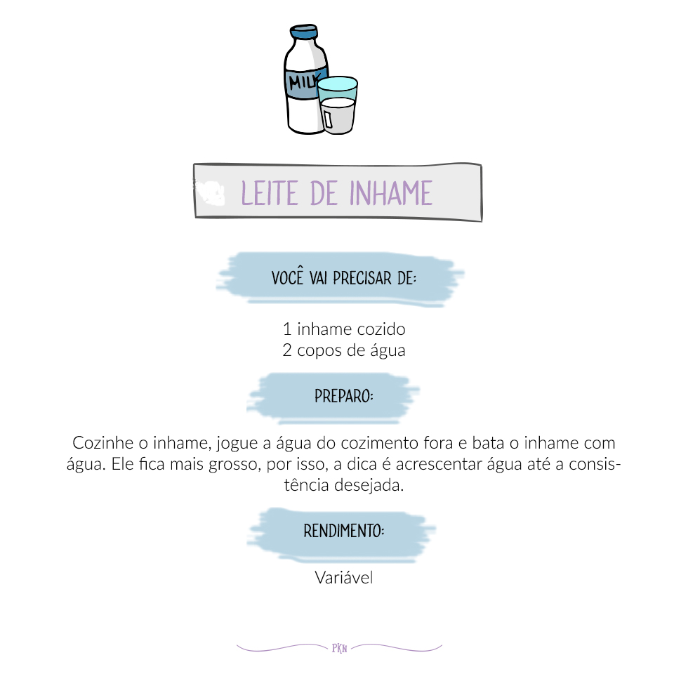 receira leite de inhame